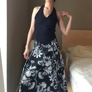 Andy Blanco Stretch Halter Top In Black. --NA7